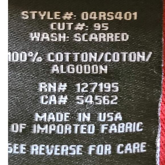 REMETEE Destructed Destroyed Straight Fit Jeans 04RS401 Men's 33‎ x 33 - Picture 16 of 16